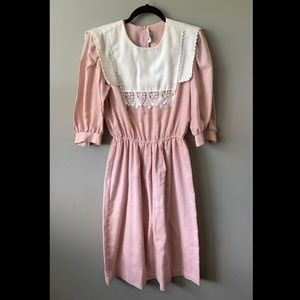 Vintage 1970's R.E.O. Originals Pink Dress